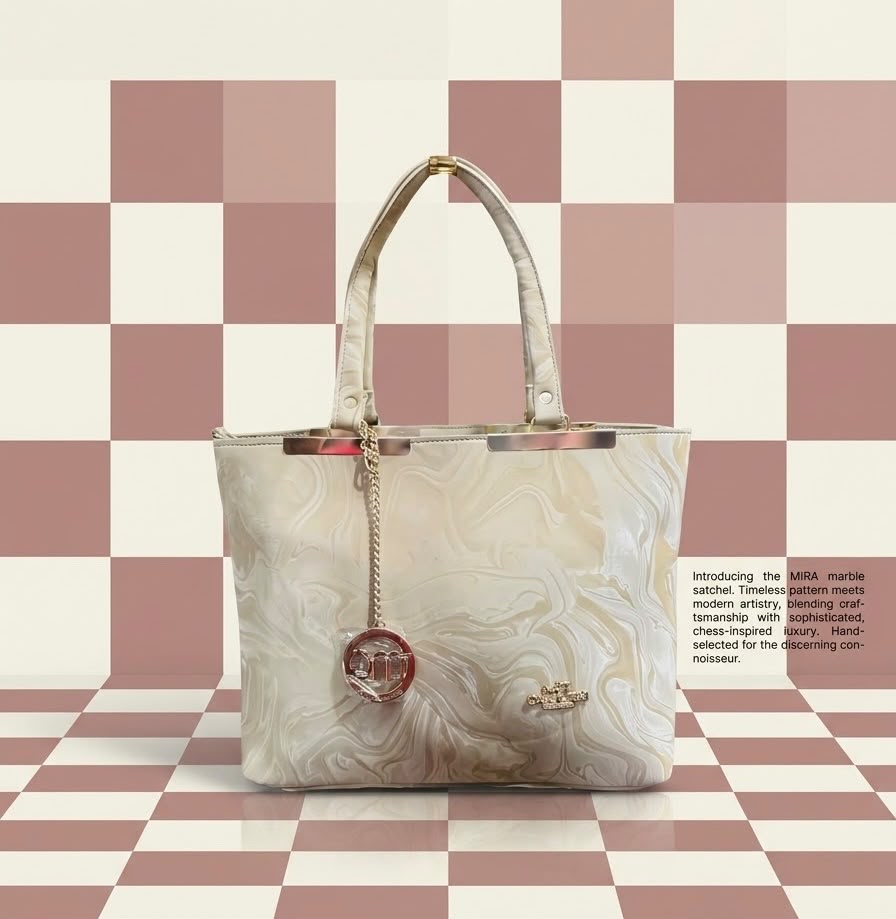 MIRA Luxe Marble Tote Bag